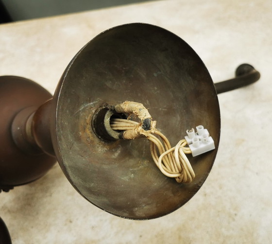 Image 1 of Lampadario in ottone a 3 lampade 