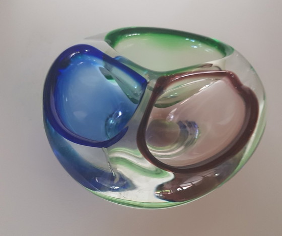 Image 1 of Murano Glass Bowl With 3 Openings