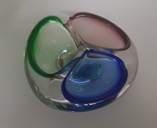 Murano Glass Bowl With 3 Openings