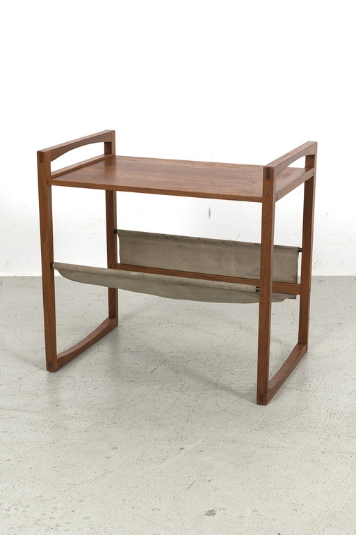 Kai Kristiansen side table with magazine holder