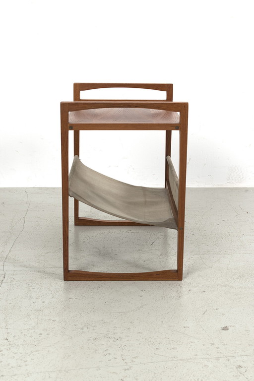 Kai Kristiansen side table with magazine holder