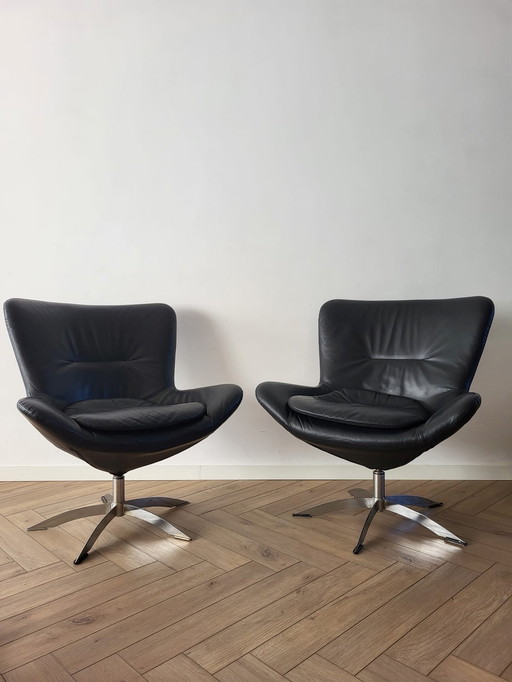 Set of Swivel Armchairs by Hjort Knudsen