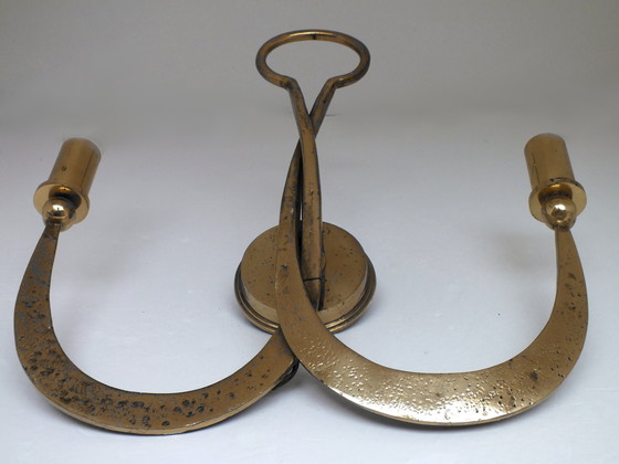 Image 1 of Attribuito a Ciani Florence Atelier Produzione Attribuita Anni 80' Elegante Applique in Ottone e Bronzo