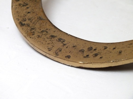 Image 1 of Attribuito a Ciani Florence Atelier Produzione Attribuita Anni 80' Elegante Applique in Ottone e Bronzo