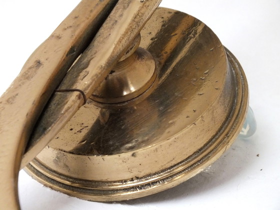 Image 1 of Attribuito a Ciani Florence Atelier Produzione Attribuita Anni 80' Elegante Applique in Ottone e Bronzo