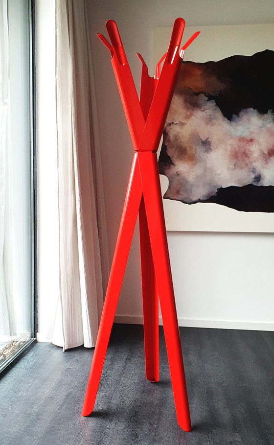 Image 1 of Tolix Red Coat Rack