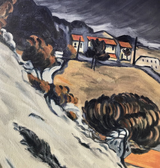 Image 1 of Oil "Neige Fondue À L'Estaque" Reproduction