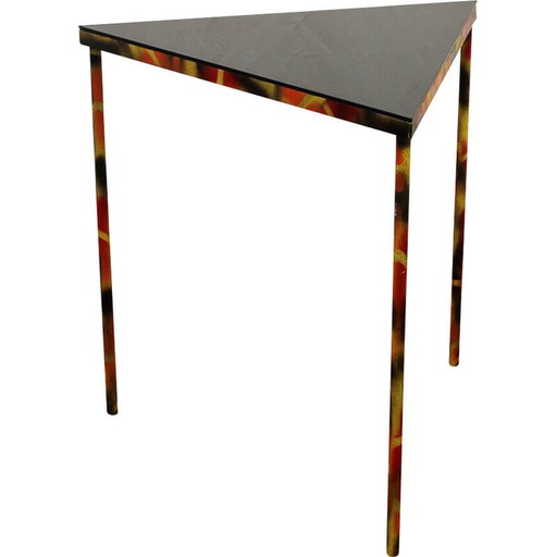 Vintage Eastern Bloc industrial side table, Czechoslovakia 1970s