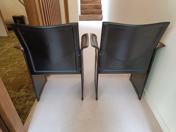 Image 1 of Korium Chair Tito Agnoli Black Vintage Matteo Grassi