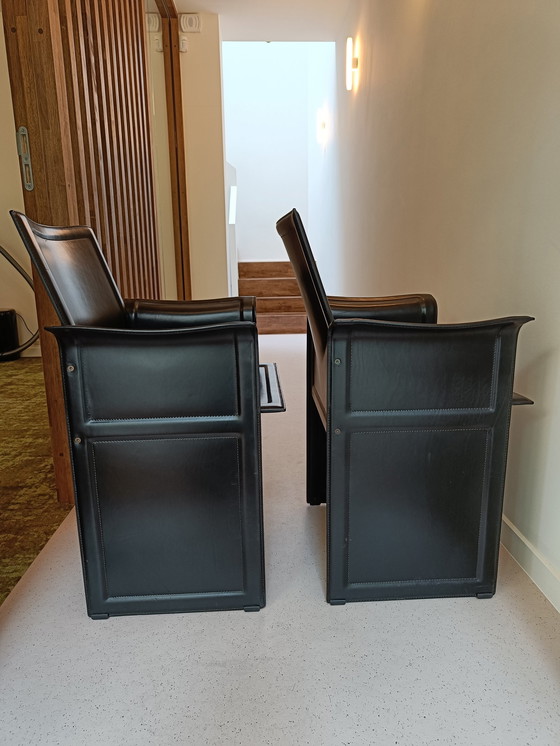 Image 1 of Korium Chair Tito Agnoli Black Vintage Matteo Grassi