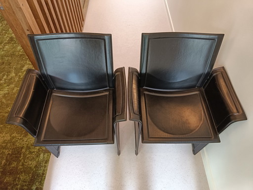 Korium Chair Tito Agnoli Black Vintage Matteo Grassi