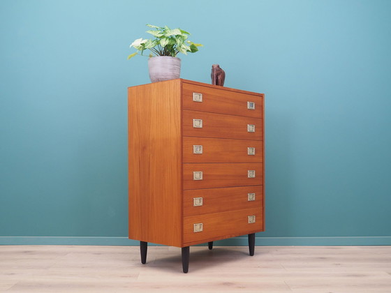 Image 1 of Teak Chest Of Drawers, Danish Design, 1970S, Production: Denmark