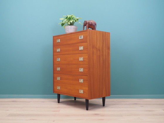 Image 1 of Teak Chest Of Drawers, Danish Design, 1970S, Production: Denmark