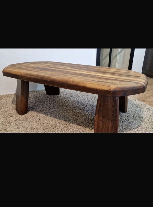 Sturdy Solid Antique Oak Coffee Table