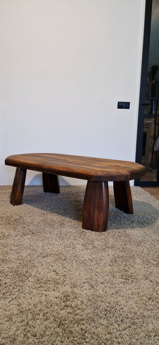 Sturdy Solid Antique Oak Coffee Table