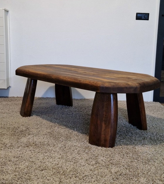 Image 1 of Sturdy Solid Antique Oak Coffee Table