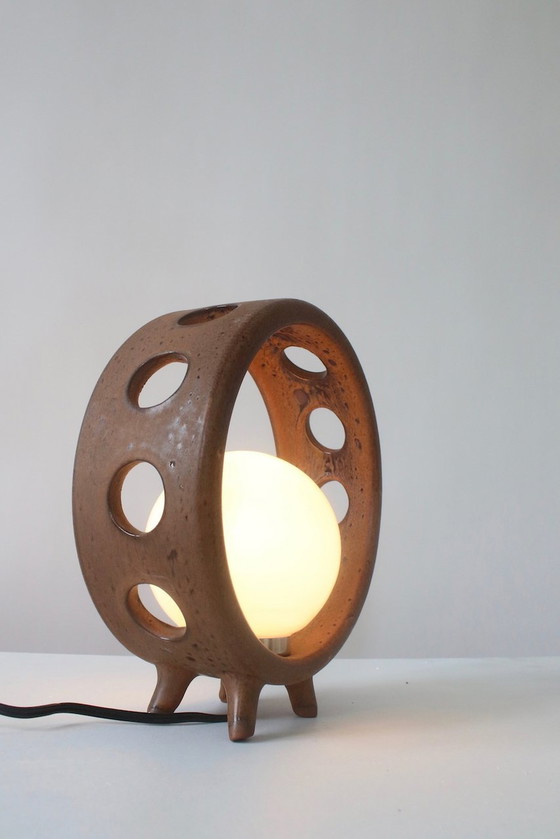 Image 1 of Primitive Terracotta lamp