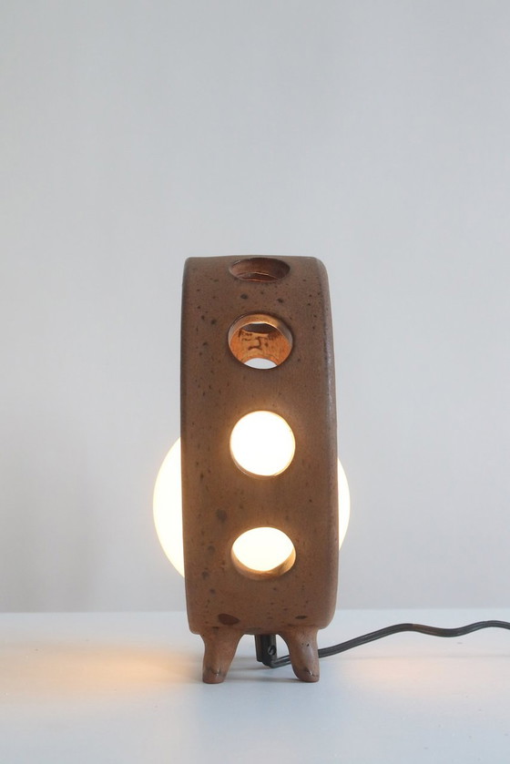 Image 1 of Primitive Terracotta lamp