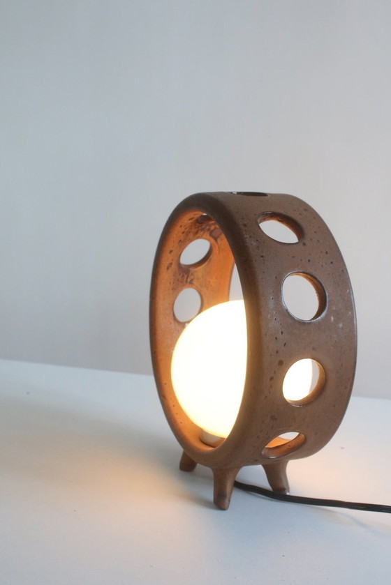 Image 1 of Primitive Terracotta lamp