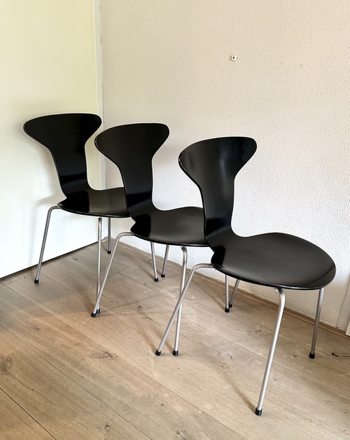 3x Arne Jacobsen Mosquito Chair 3105