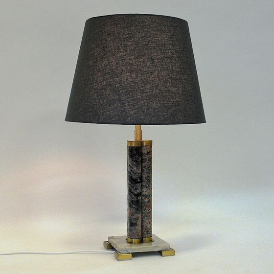 Image 1 of Lampada vintage scandinava in gres di granito, 1970