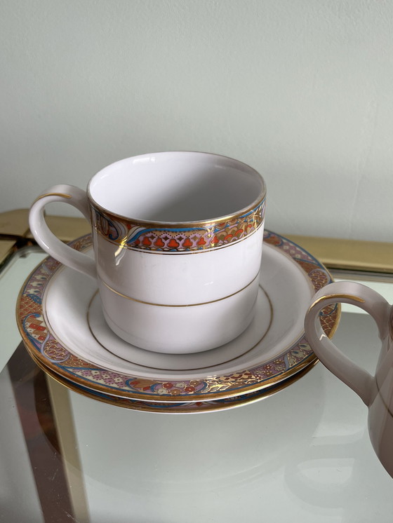 Image 1 of 2x cups and saucers Sun Shine Laklain porcelain