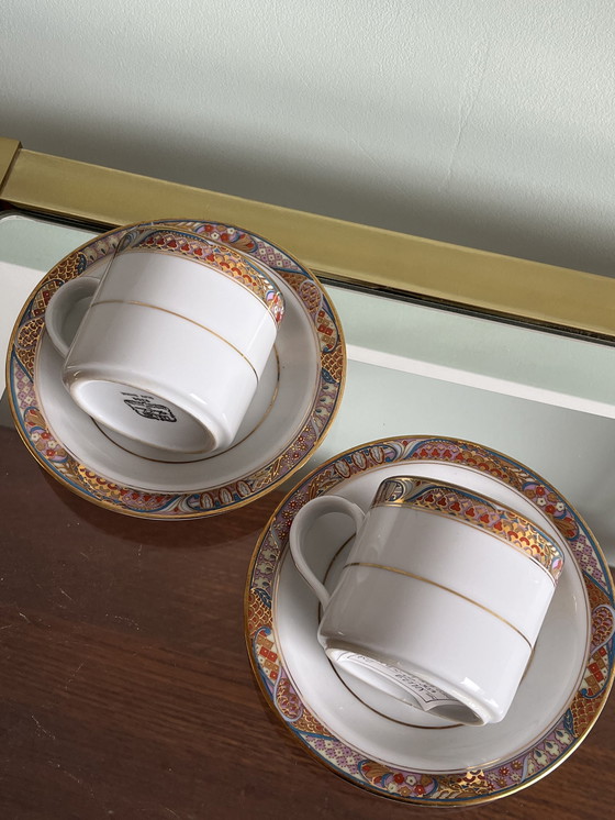 Image 1 of 2x cups and saucers Sun Shine Laklain porcelain