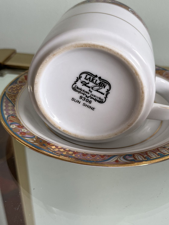 Image 1 of 2x tasses et soucoupes Sun Shine Laklain porcelaine