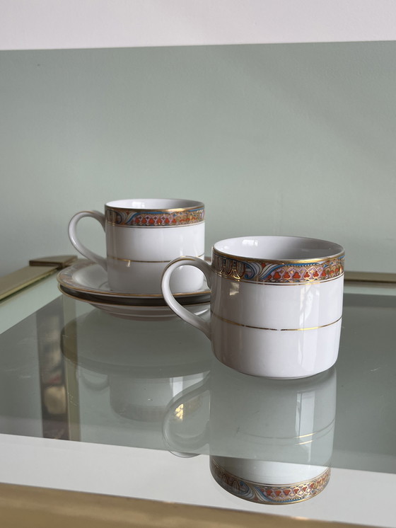 Image 1 of 2x cups and saucers Sun Shine Laklain porcelain