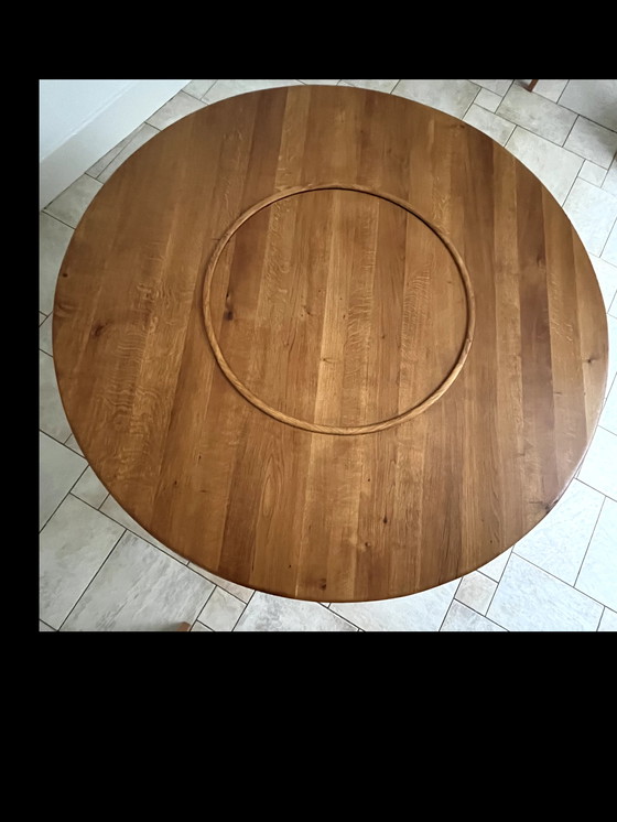 Image 1 of Wooden round dining table