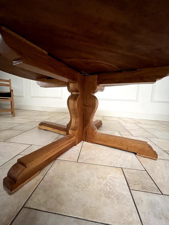 Image 1 of Wooden round dining table