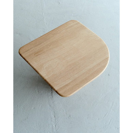 Image 1 of Vintage travertine coffee table, 1986