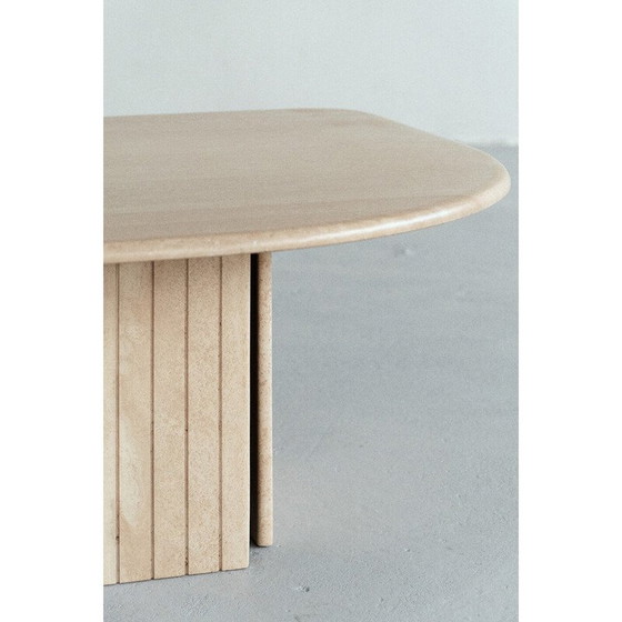 Image 1 of Vintage travertine coffee table, 1986
