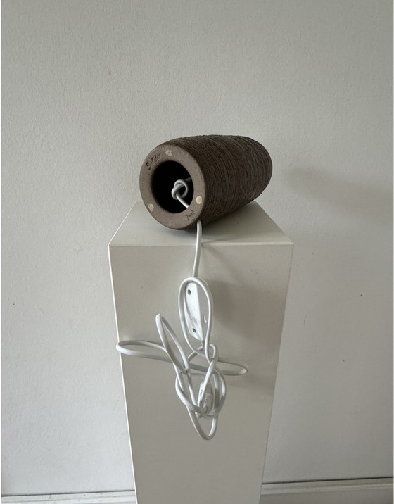 Image 1 of Lámpara de mesa Aage Rasmus Selsbo, pie de lámpara, gres, cerámica, Suecia, mediados de siglo, diseño de los años 60, esgrafiado