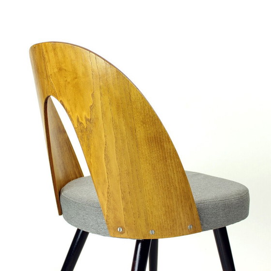Image 1 of Set of 4 vintage oak and fabric chairs by Antonin Šuman for Tatra, 1960