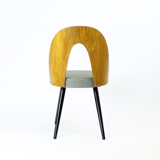 Image 1 of Set of 4 vintage oak and fabric chairs by Antonin Šuman for Tatra, 1960