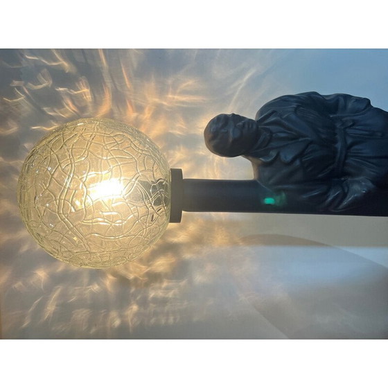 Image 1 of Vintage ceramic and glass reverb lamp, 1980