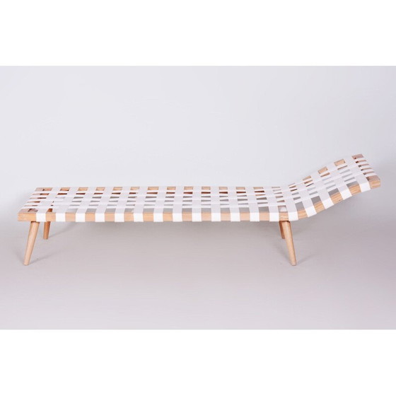 Image 1 of Divano letto bianco vintage di Jan Vanek Cheslong, anni '50