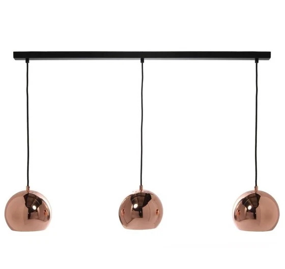 Image 1 of Frandsen Ball Track Pendant Lamp Copper New