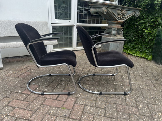 Image 1 of 2 Fauteuils dames vintage Gispen 413