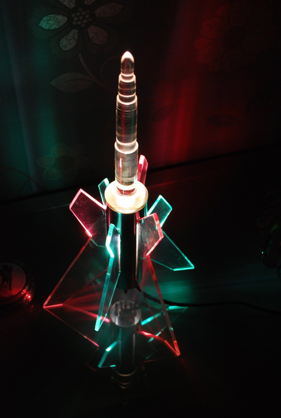 Image 1 of Custom made Rocket lamp