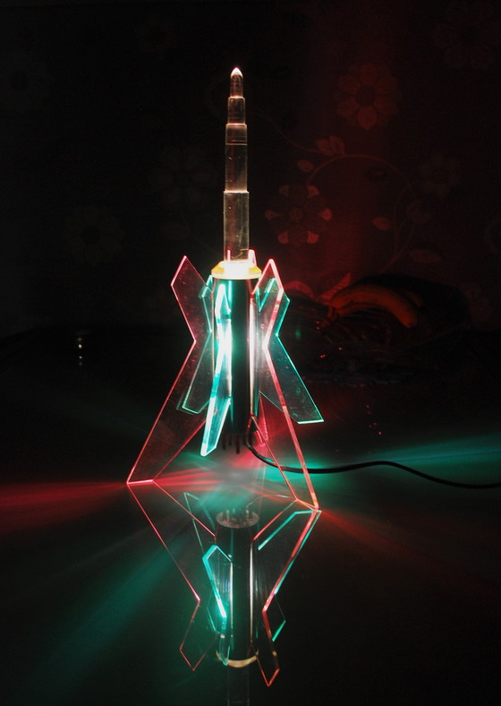 Image 1 of Custom made Rocket lamp