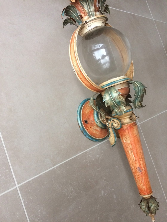 Image 1 of Italian torch wall lamp