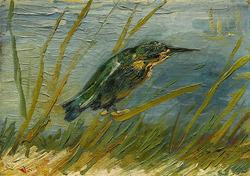 Vincent van Gogh - Kingfisher at the water's edge