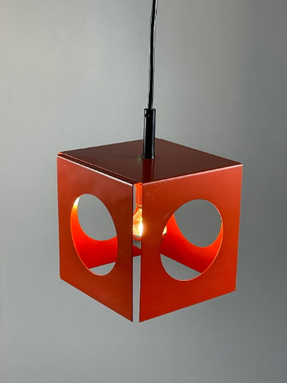 Image 1 of Space age Design/Pop Art Cube shaped pendant