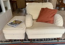 2 fauteuils Parker Knoll + Hocker
