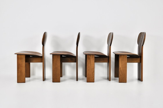 Image 1 of 4x Maxalto Africa dining chairs by Afra & Tobia Scarpa