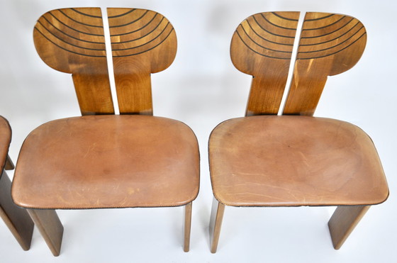 Image 1 of 4x Maxalto Africa dining chairs by Afra & Tobia Scarpa