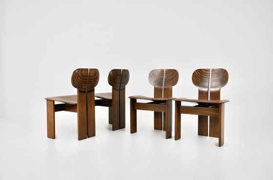 Image 1 of 4x Maxalto Africa dining chairs by Afra & Tobia Scarpa