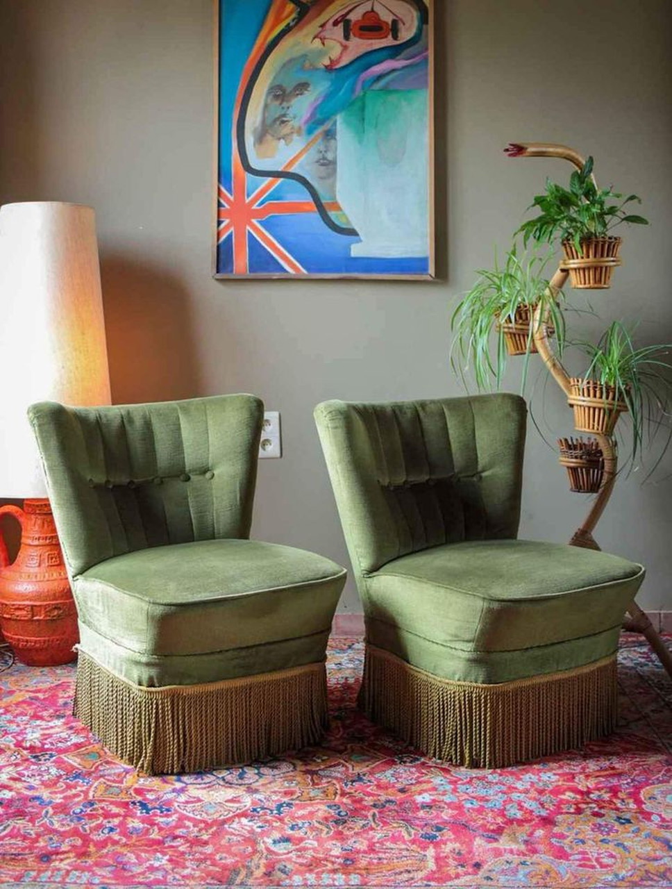 2x Vintage cocktail seats